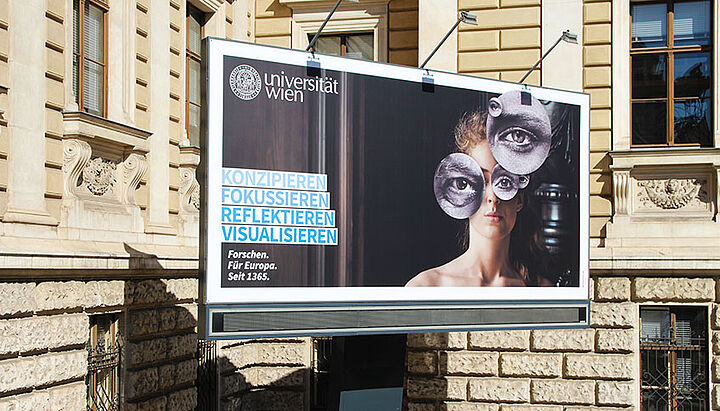 Billboard mit Sujet Konzipieren. Fokussieren. Reflektieren. Visualisieren